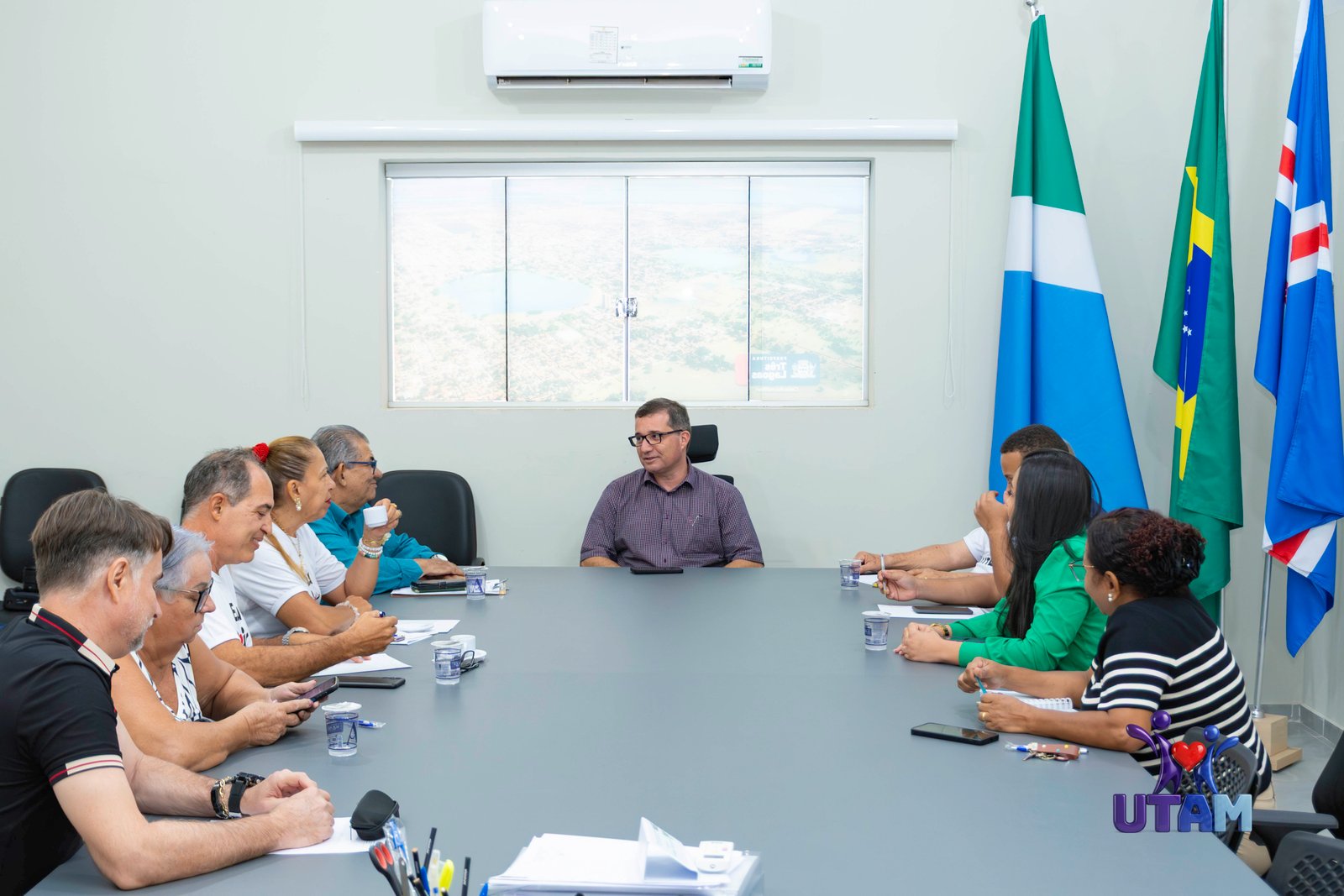 Primeira reunião da Diretoria da Utam com o Prefeito Dr Cassiano Maia