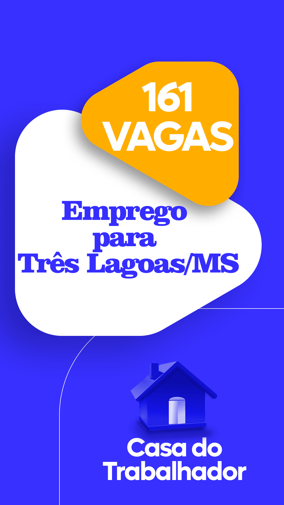 161 vagas de emprego nesta quarta-feira em Três Lagoas e região